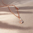 Solid 925 Sterling Silver Initial Crystal Personalised Alphabet Letter Necklace Rose Gold Filled